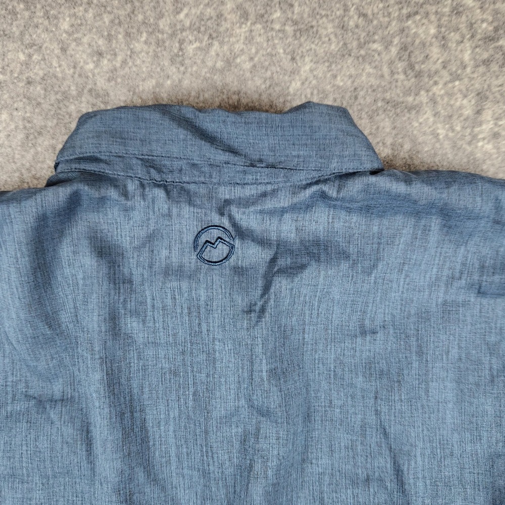 Magellan Gear Fishing Shirt Men L Blue Long Sleeve Ventilated Hiking Outdoor - Picture 13 of 16